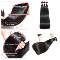 Extensions de cheveux humains 100% vietnamiens lisses comme des baguettes, mèches de cheveux de donneur doublement étirées lisses comme des baguettes avec closure