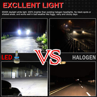 Luces LED H4 de Alta Potencia para Auto, Marca IKAS, Focos LED H4 H7 H11 9005 9006, Faros Delanteros LED de 130W 30000LM