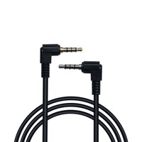 Câble audio auxiliaire 3,5 mm TRS mono 4 pôles vers TRRS stéréo, gaine PVC, rallonge audio, câble jack stéréo coudé, compatible casque