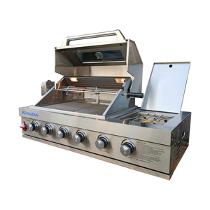 6-<b>Burner</b> Commercial Outdoor Built-In Stainless Steel BBQ Smoke With <b>Side</b> <b>Burner</b> KG-B4S Modern Stainless Steel BBQ Grill - Product Image 5
