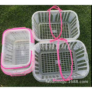 Panier à fruits en plastique avec couvercle, portable, pour fraises et baies, conteneur d'emballage blanc, plusieurs tailles - Product Image 1
