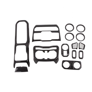 Kit de Decoración Interior Completo para Automóvil, Molduras de Fibra de Carbono ABS para 2018 2019 - Product Image 1