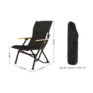 Chaise pliante portable en aluminium polyvalente, moderne, pour l'extérieur, grande et robuste - Product Image 6
