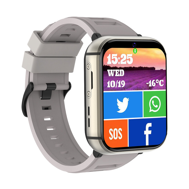 Q668 4G Smartwatch 2.08 Inch Big Screen 4G+64G BT Heartrate Monitor GPS 5MP Camera Smart Watch Support Nano SIM Card