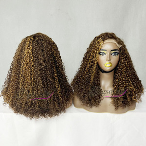 Più venduto parrucca Pixie ricciolo a doppio disegno bordeaux colore rosso <span class=keywords><strong>capelli</strong></span> umani, 18 pollici 99J Pixie Curl 5X5 chiusura pizzo parrucca Drop Ship - Product Image 4