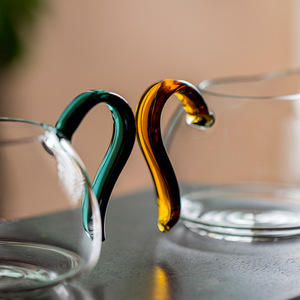 Heat Resistant Thickened Glass <b>Tea</b> Pitcher With Handle For Kung Fu <b>Tea</b> <b>Set</b> Home Use - Product Image 2