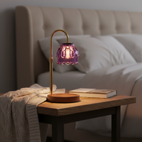 Lampe de table diffuseur d'aromathérapie en fer moderne de luxe avec lumière réglable pour chambre à coucher, salon, restaurant, bar, usage décoratif