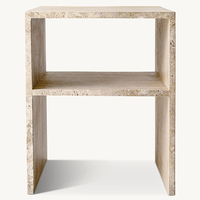 Meubles Kumusi Dark_Emperado/Travertin beige/Table d'appoint verte indienne