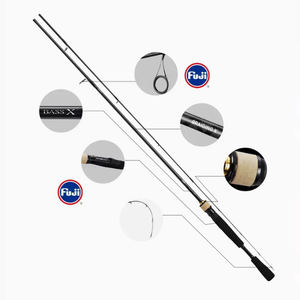 <span class=keywords><strong>Canne</strong></span> à pêche <span class=keywords><strong>DAIWA</strong></span> BASS X.Y pour la pêche en eau douce, en rivière, en deux sections, pour la pêche au bar, au mandarin, en carbone écologique - Product Image 3