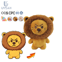 Uyeah OEM/ODM Faible MOQ Personnalisable Peluche Lion Kawaii Design Personnalisé Mascotte Lion à Poils Longs Jouet en Peluche Doux Cadeau