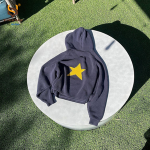 Pulls en tricot personnalisés à manches longues avec capuche et imprimé lettres pour hommes, sweat-shirt en tricot avec poche, sweat-shirts pour hommes - Product Image 5