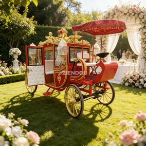 Carruaje Real Europeo de Lujo, Vehículo Turístico Eléctrico de 4 Ruedas, Carro de Transporte para Bodas y Resorts al Aire Libre - Product Image 6