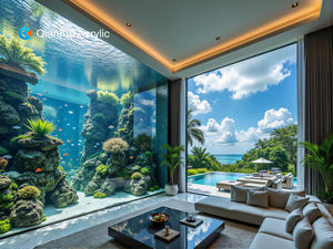 Personnalisé moderne Super grand aquarium en acrylique Villa <span class=keywords><strong>Oceanarium</strong></span> Design avec boîte d'emballage - Product Image 2