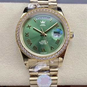 Reloj Drioshipping de Oro y Diamantes de 40 mm con Calendario y Fecha, Cristal de Zafiro, Reloj Automático Europeo Mecánico de Lujo - Product Image 6