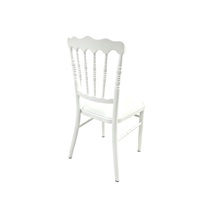 Location de chaises Napoléon en aluminium blanc, mobilier pour événements, vente en gros
