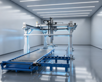 Robot portique 7ème axe robuste avec moteur, PLC, boîte de vitesses, pompe pour la fabrication automobile et la logistique, garantie 1 an, 3-5 kW