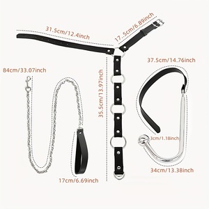 Gancho <span class=keywords><strong>de</strong></span> Sujeción Anal BDSM con Collar Ajustable, Juguete Sexual Erótico para Parejas, Juego <span class=keywords><strong>de</strong></span> Roles Fetichistas SM - Product Image 2