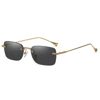 2021 Thời Trang Phong Cách Mới Eyewear Không Vành Kính Phụ Nữ Kính PC Đầy Màu Sắc Lens Shade Sunglasses 8085