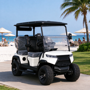 Voiture de golf tout-terrain 4 places OEM d'usine, chariot de golf à roues en alliage couleur personnalisée pour villa et propriété - Product Image 1