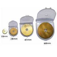 Lames de coupe rotatives en titane Klead 28 mm, type 8004, pour la couture, les arts, le tissu, la découpe de papier, couteau utilitaire personnalisable OEM