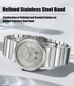 <span class=keywords><strong>Montre</strong></span> pour homme au design nouveau et récompensé, de haute qualité, en acier inoxydable, couleur argent, avec sous-cadran, <span class=keywords><strong>montre</strong></span> habillée pour affaires, <span class=keywords><strong>meilleur</strong></span> cadeau pour homme - Product Image 6