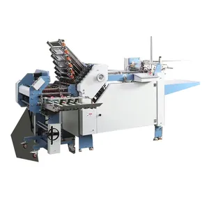 Máquina automática de plegado de papel, máquina de grapas y plegado de papel, plegable