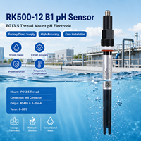 Capteur de pH submersible avec connecteur M8 à filetage PG13.5, compensation de température par résistance thermique pour une mesure stable