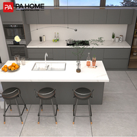 Meuble de cuisine pliant automatique PA Residential Simple Glass Wall avec tiroir à fermeture douce