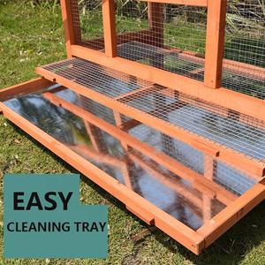 Outdoor Houten Vogelhuisje Met Grote Kooi Voor Vogel Observeren En Huisdier Grootgebracht Achtertuin Vogelvoer - Product Image 5