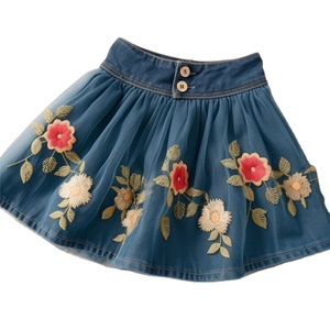 SHEIN VCAY Allover Floral Print Elastic Waist Skirt | SHEIN A