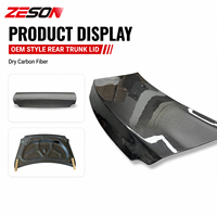Coffre arrière en fibre de carbone sèche style OEM pour Nissan GT-R R35 2007-2025