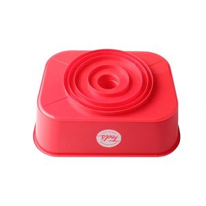 Nouveau produit innovant, gobelets et soucoupes originaux en forme carrée, qualité alimentaire, 400 ml, en plastique PET certifié GT001, fabriqué au Vietnam - Product Image 5