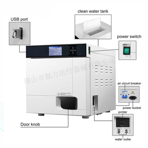 Nouvel autoclave dentaire à vapeur de classe <span class=keywords><strong>B</strong></span> Fomos, stérilisateur certifié CE, imprimante intégrée, minuterie intelligente, 22L, électrique, en acier inoxydable - Product Image 4