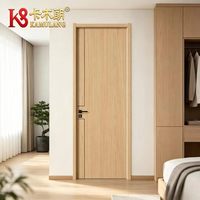 Porte intérieure en bois moderne haute durabilité, isolation phonique, plusieurs options de couleurs personnalisées pour salle de bain, appartement, hôtel