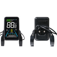Layar LCD Sepeda Listrik Yolin YL-81F UART2, Speedometer, Panel Kontrol E-bike 36V 48V 52V