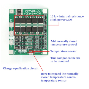 BMS 4S 3,2 В 3,7 В 30A LiFePO4 / Li-Battery Защитная плата 12,8 В 14,4 В 18650 32650 батарейные блоки с балансом - Product Image 5