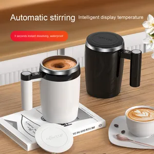 Fully Automatic Stainless Steel Magnetic Cup Rechargeable Portable Electric <b>Coffee</b> Mug Lid for Home Use and Business Gifts - Product Image 4