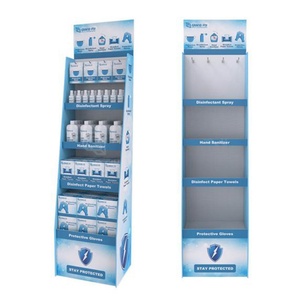 Custom Retail Cardboard <b>Hook</b> Shelf Paper Floor <b>Display</b> Rack for Advertising Purpose - Product Image 2