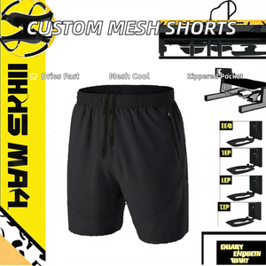 Wholesale Custom Logo Elastic Breathable Woven Solid Hot Shorts for Men Gym Sport Running High Quality Casual Drawstring Closure - Product Image 2