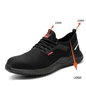 Cross Border Four Season Transpirable Fly Woven Hombres Anti Smashing y Anti Piercing Steel Toe Zapatos de trabajo de protección - Product Image 5