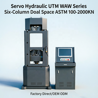 Presse hydraulique servo UTM série WAW six colonnes double espace ISO ASTM SGS 100-2000KN