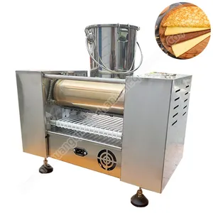 Équipement de fabrication de presse à pain pita canard Machine à gâteau en couches Fournisseur de machine à fabriquer les gâteaux crêpe Mille