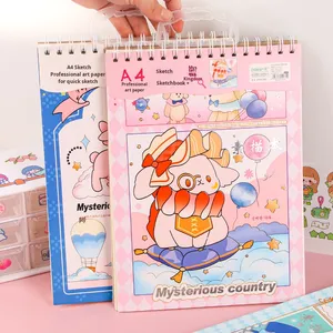 Quaderno a Spirale A4 per Studenti, per <span class=keywords><strong>Disegno</strong></span> e Pittura, Carta per Matite Colorate per Adulti e Bambini - Product Image 3