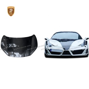 Para <span class=keywords><strong>Ferrari</strong></span> <span class=keywords><strong>458</strong></span> <span class=keywords><strong>458</strong></span> Italia Speciale Spider MSY estilo fibra de carbono capó de motor de coche capó delantero - Product Image 2