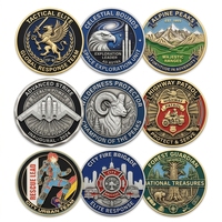 Pièce de collection commémorative personnalisée en alliage de zinc émaillé 3D, gravée avec logo, estampée à l'unité en métal, pour collection
