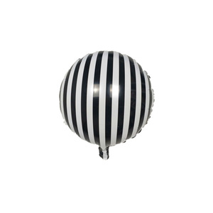 Palloncini per Feste di Compleanno 18 Pollici Piatti Rotondi Bianco e Nero a Scacchi Globos Palloncini in Mylar a Scacchiera - Product Image 3
