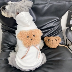 Sweat à capuche en peluche mignon pour chiens, adapté aux Teddy, Bichon, Schnauzer, <span class=keywords><strong>Yorkshire</strong></span> et chats, vêtements d'automne et d'hiver pour animaux de compagnie - Product Image 3