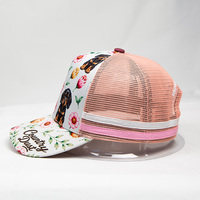 Gorra Trucker Personalizada con Sublimación, Impresión por Transferencia de Calor, Visera Curva, Bordado y Cinta de Espiga, Ajustable con Cierre a Presión