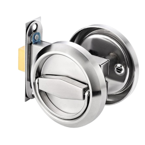 Silver Hidden <strong>Door</strong> Pull Lock Easy Install Hardware for Household Apartment Concealed Wooden <strong>Door</strong> Factory Wholesale - Product Image 6