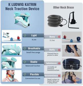 Verstellbare Nackenstütze mit Wirbelsäulendekompression, ergonomisches Design zur Linderung von Nackenschmerzen, Halswirbelsäulenstütze - Product Image 6